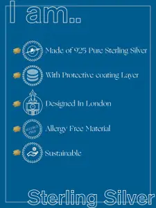 Accessorize London Women Sterling Silver Plated Twisted Hoops