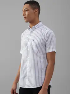 Allen Solly Slim Fit Vertical Striped Pure Cotton Casual Shirt