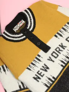 V-Mart Boys Colourblocked Long Sleeve Acrylic Sweatshirt With Trouser