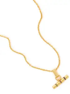 Accessorize 14K Gold-plated T-bar Necklace