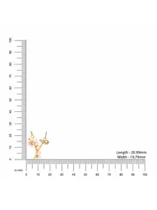 Kicky And Perky 925 Sterling Silver Pearls & Mossanite Studded Alphabet Y Pendant & Chain