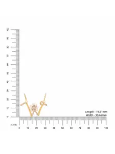 Kicky And Perky Gold-Plated Pearls-Studded Charm Pendant With Chain