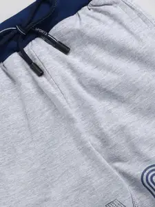 BAESD Boys Typography Printed Cotton Mid-Rise Track Pants