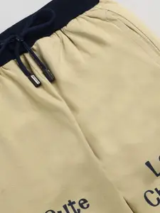 BAESD Boys Typography Printed Cotton Track Pant