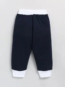 BAESD Boys Typography Printed Mid Rise Cotton Joggers