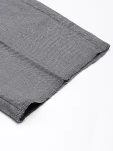 Arrow Men Textured Tapered Fit Formal Trousers