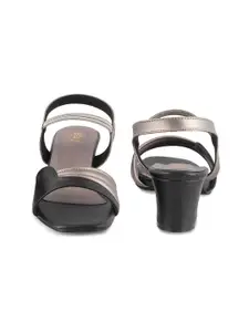 Tresmode Colourblocked Block Heels With Backstrap