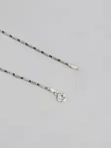 Zavya Women Set of 2 Rhodium-Plated Sterling Silver Anklets