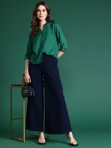 DressBerry Roll-Up Sleeves Casual Shirt