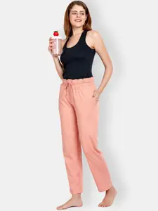 MAYSIXTY Women Mid-Rise Straight Lounge Pants
