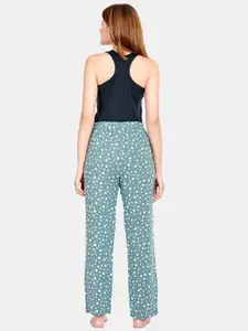 MAYSIXTY Women Printed Straight Lounge Pants