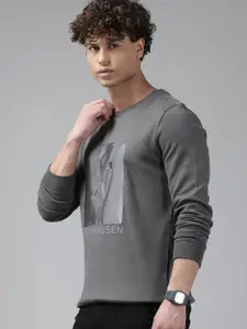 V Dot Brand Logo Print Sweatshirt