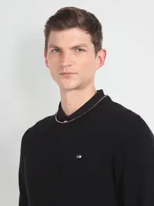 Arrow Sport Self Design Pullover Sweater