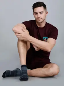 Dollar Socks Men Pack Of 6 Patterned Ankle-Length Socks