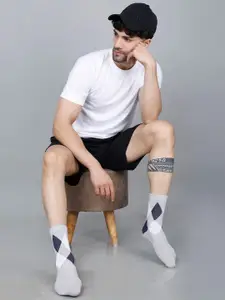 Dollar Socks Men Pack of 8 Above Ankle Length Patterned Socks