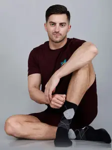 Dollar Socks Men Pack Of 12 Patterned Above Ankle-Length Socks