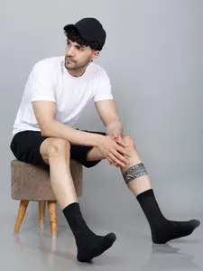 Dollar Socks Men Pack Of 4 Patterned Above Ankle-Length Socks