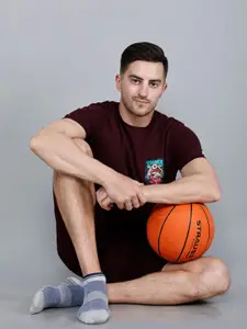 Dollar Socks Men Pack Of 6 Patterned Ankle-Length Socks