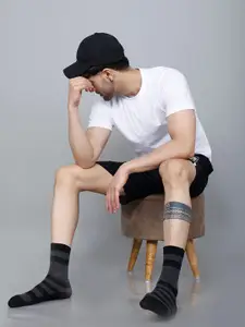 Dollar Socks Men Pack Of 4 Assorted Above Ankle Length Socks