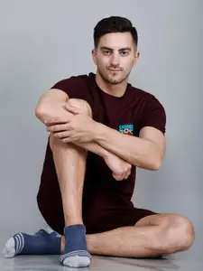 Dollar Socks Men Pack of 6 Ankle-Length Patterned Socks