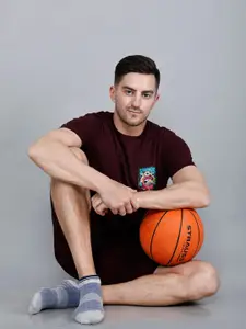 Dollar Socks Men Pack Of 9 Patterned Ankle-Length Socks