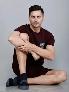 Dollar Socks Men Pack Of 9  Striped Ankle-Length Socks