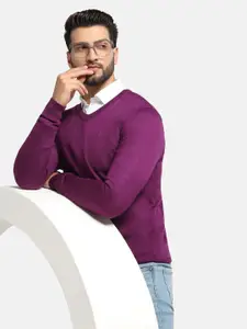 Blackberrys Long Sleeves V-Neck Acrylic Pullover