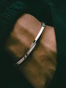 KARISHMA KREATIONS Silver-Plated Cuff Bracelet