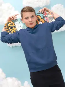 Instafab Boys Hooded Cotton Pullover Sweatshirt