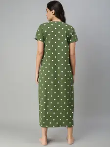 Kryptic Printed Cotton Midi Nightdress