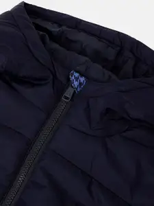 United Colors of Benetton Boys Geometric Printed Hooded Padded Jacket