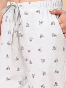 Dreamz by Pantaloons Women Printed Mid Rise Cotton Lounge Pants