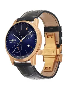 ZEPPELIN Men Leather Straps Analogue Automatic Motion Powered Watch 73683