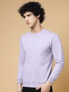 Rigo Solid Casual Pullover Sweatshirt