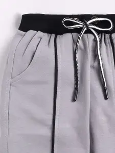 BAESD Boys Regular Fit Mid-Rise Cotton Joggers