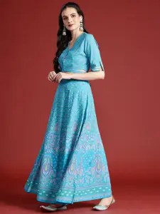 Anouk Printed Ready to Wear Lehenga & Blouse With Dupatta