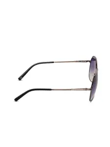 Tommy Hilfiger Men Aviator Sunglasses With UV Protected Lens TH 9081 Gunbkgr-35 C2 61 S