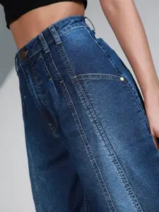 Hubberholme Women Blue High-Rise Clean Look Stretchable Jeans