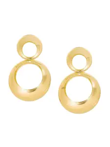 Bellofox Gold Toned Gold-Plated Contemporary Drop Earrings