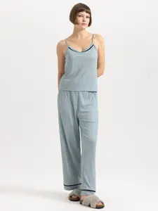 DeFacto Ribbed Camisole Lounge Top