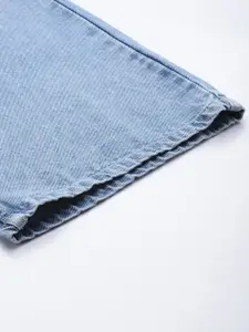 The Roadster Life Co. Men Pure Cotton Flared Heavy Fade Jeans