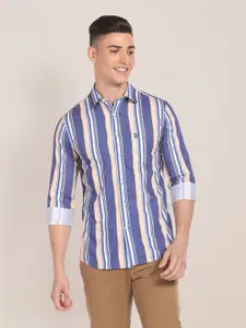 U.S. Polo Assn. Vertical Striped Twill Weave Casual Shirt