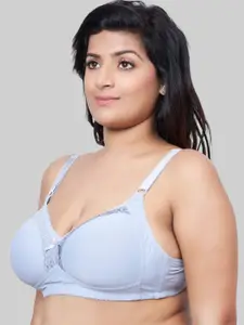 PLUMBURY Plus Size Full Coverage Lightly Padded Everyday Bra With All Day Comfort