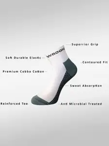 WROGN Men Pack Of 3 Patterned Ankle-Length Socks