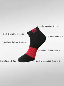 WROGN Men Pack Of 3 Patterned Ankle-Length Socks