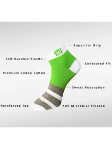 WROGN Men Pack Of 3 Patterned Ankle-Length Socks