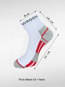 WROGN Men Pack Of 3 Patterned Ankle Length Socks
