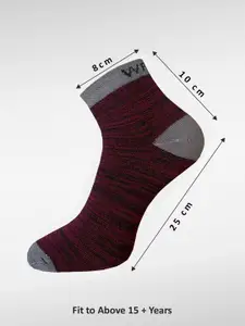 WROGN Men Pack Of 3 Patterned Ankle-Length Socks