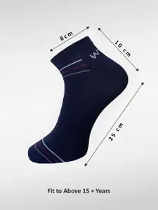 WROGN Men Pack Of 3 Patterned Ankle-Length Socks