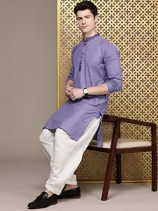 House of Pataudi Jashn Men Pure Cotton Kurta with Salwar